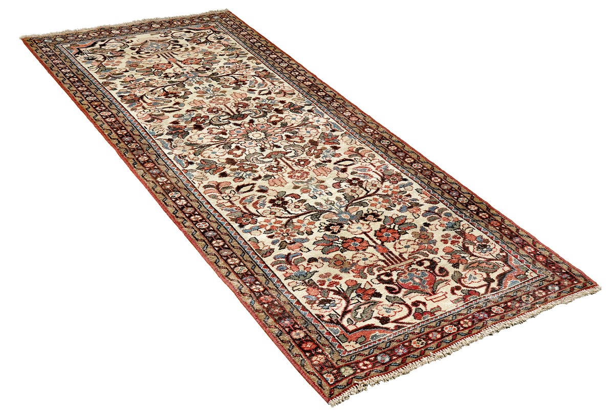 TEPPICH Heritage Braun 201/80 cm Schurwolle - Braun, Textil (80/201cm) - Looma