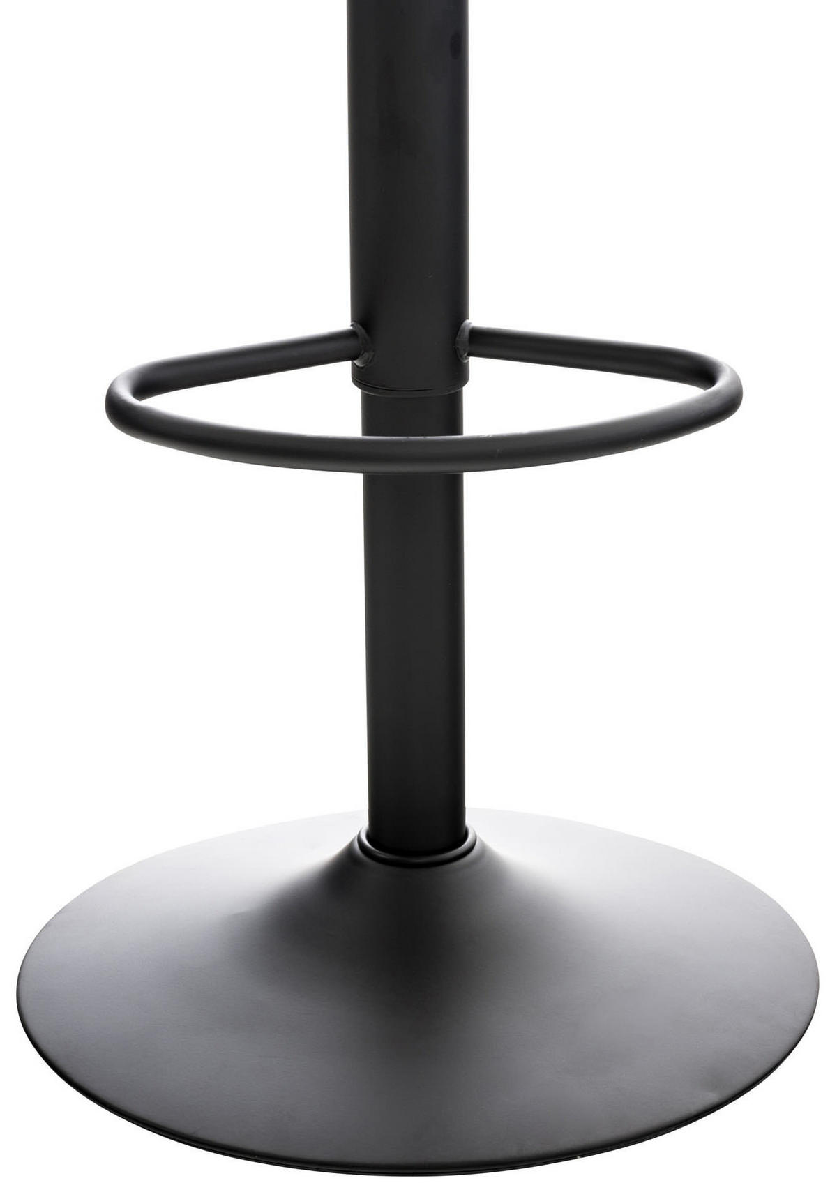 BARHOCKER 4er Set Kunststoff schwarz - Schwarz, Kunststoff/Metall (44/81/44cm) - CLP