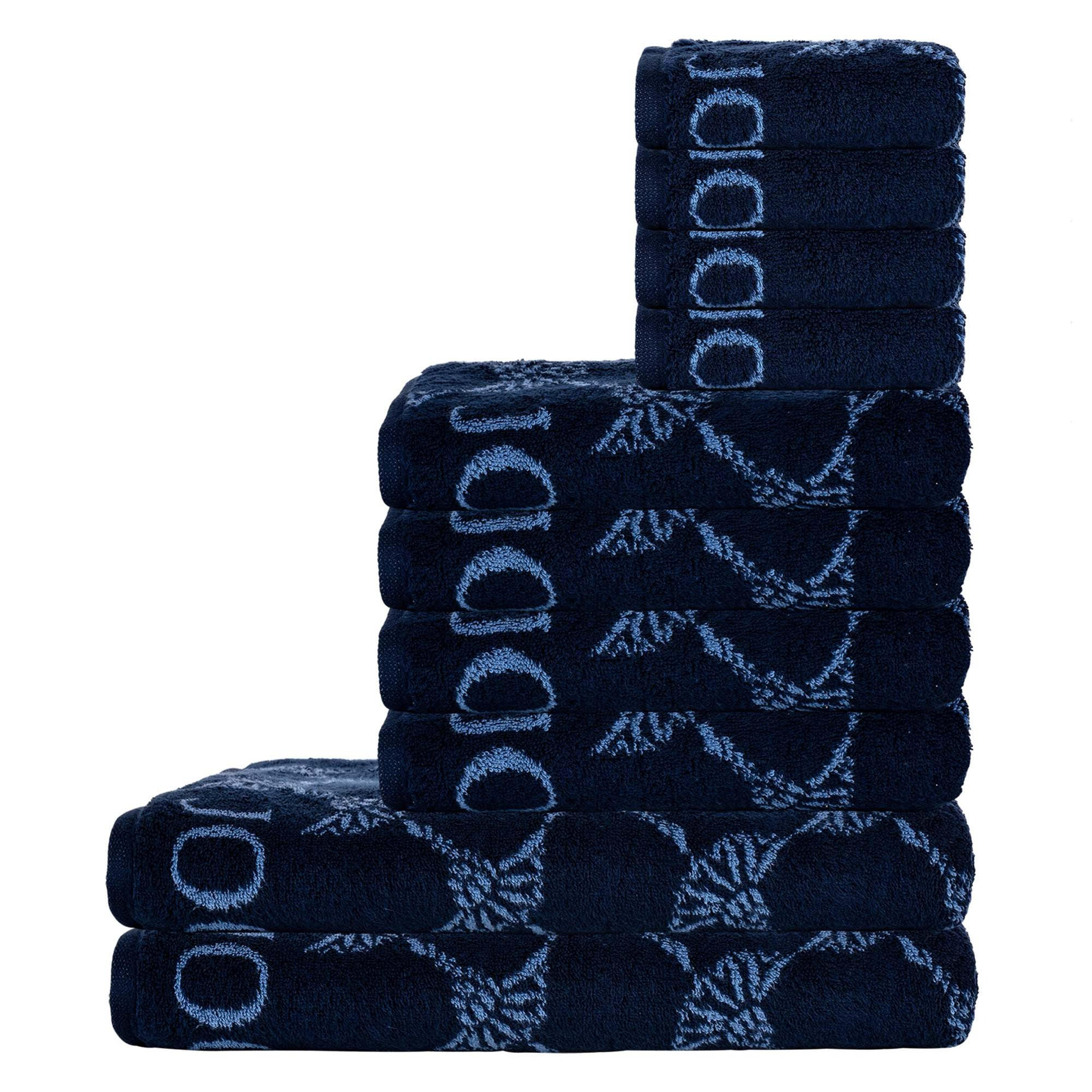 HANDTUCH Unisex Blau Baumwolle 10er Pack - Blau, Textil (100/50cm) - Joop!