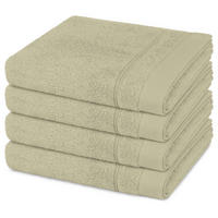 HANDTUCH Rubin 4er-Set - Beige, Textil (50/100cm) - Ross