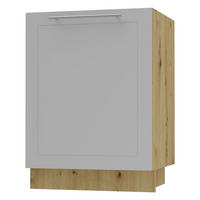 KÜCHENUNTERSCHRANK Kvantum D1D/60 Dust Grey Matt / Eiche Artisan Matt 60 / 50 / 82cm - Eiche Artisan/Grau, Holz/Holzwerkstoff (60/82/50cm) - Feldmann-Wohnen