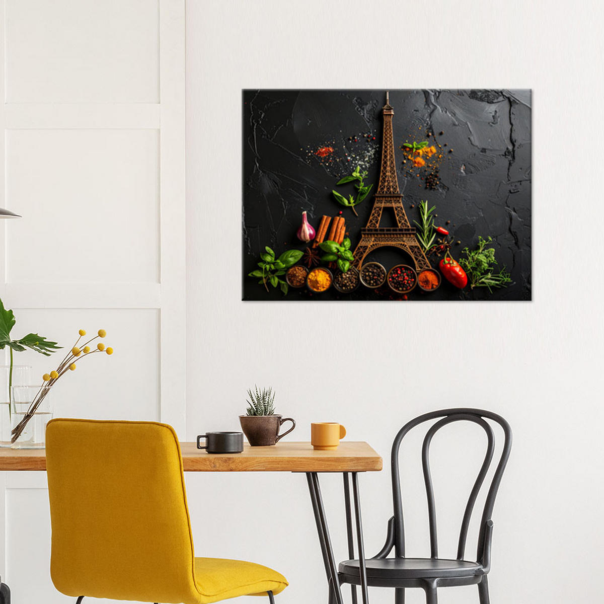 LEINWANDBILD Essen & Trinken 120x80cm - Multicolor, Textil (120/80cm) - Feeby