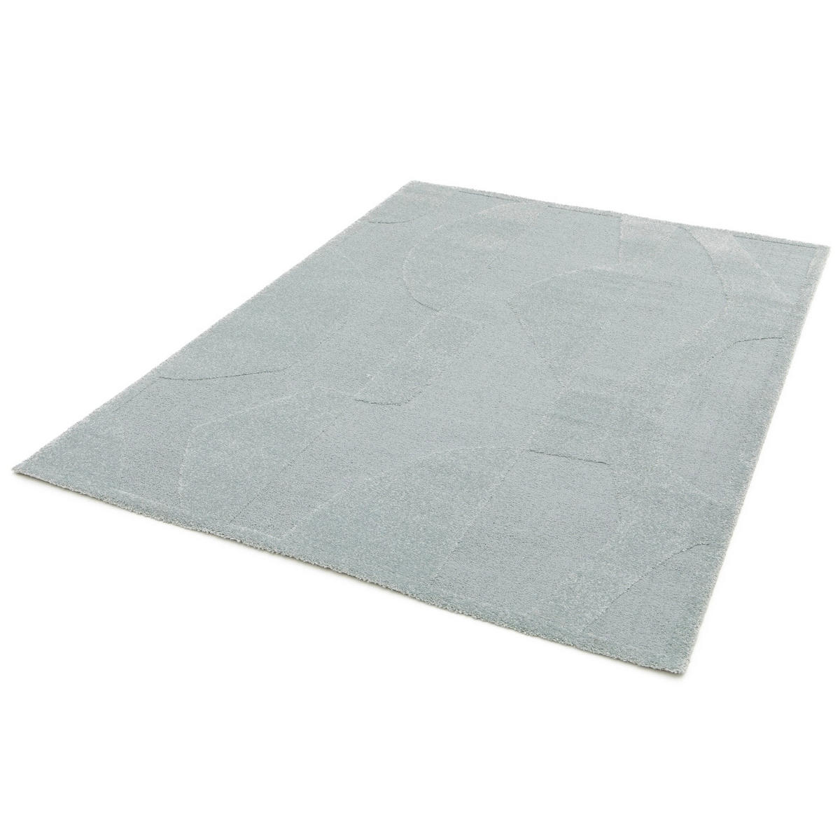 TEPPICH sehr weich mit Relief-Effekt blau - Blau, Textil (160/230cm) - AFK Living
