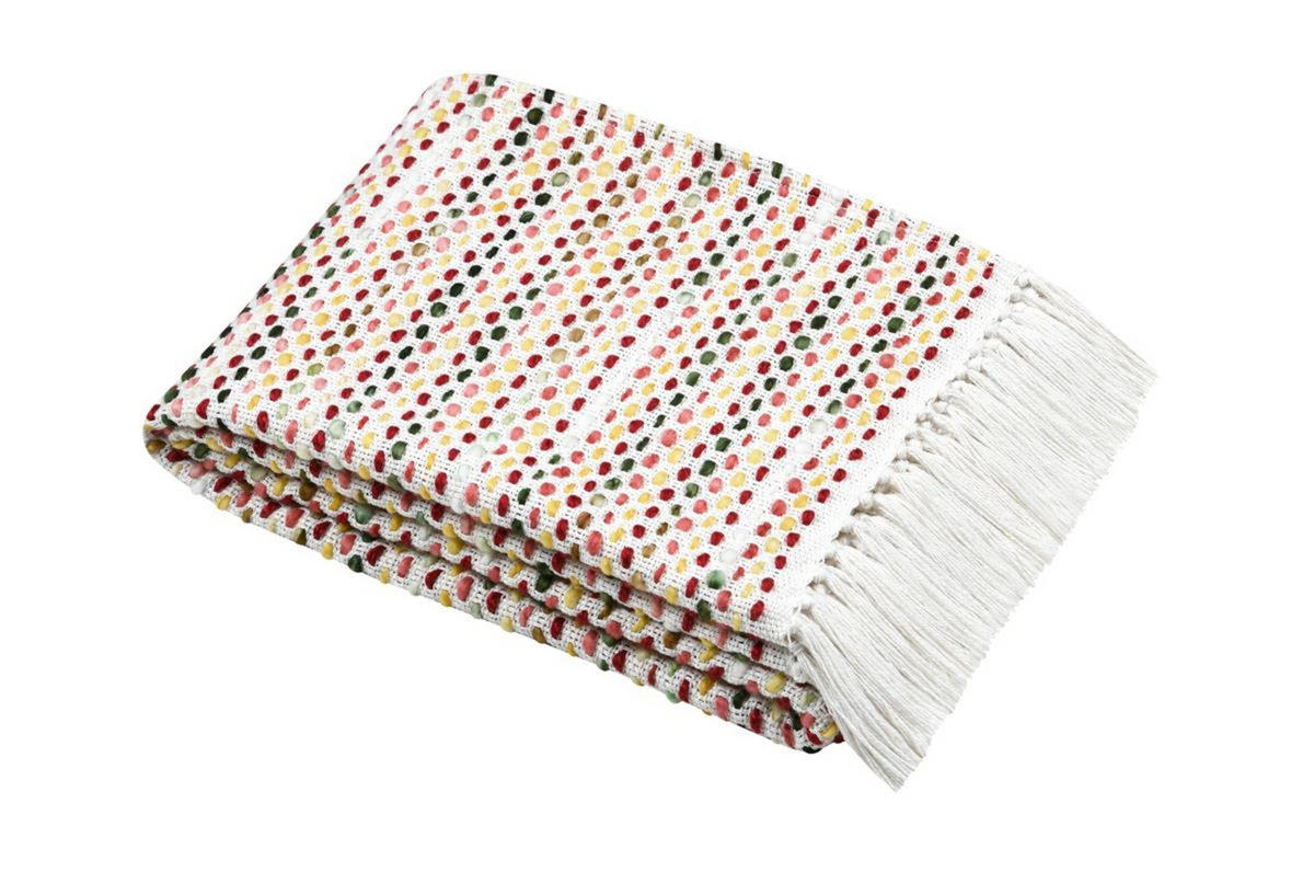 BAUMWOLLEDECKE Archy 125/150 cm - Multicolor, Naturmaterialien (150/125cm)