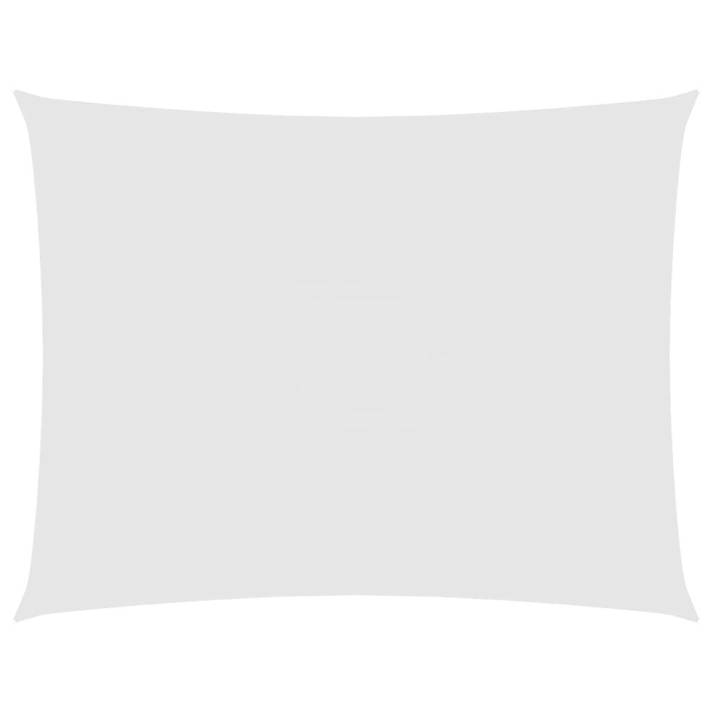 SONNENSEGEL Oxford-Gewebe Rechteckig 5x7 m Weiß - Weiß, Textil (700/500cm) - furnicato