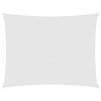 SONNENSEGEL Oxford-Gewebe Rechteckig 5x7 m Weiß - Weiß, Textil (700/500cm) - furnicato