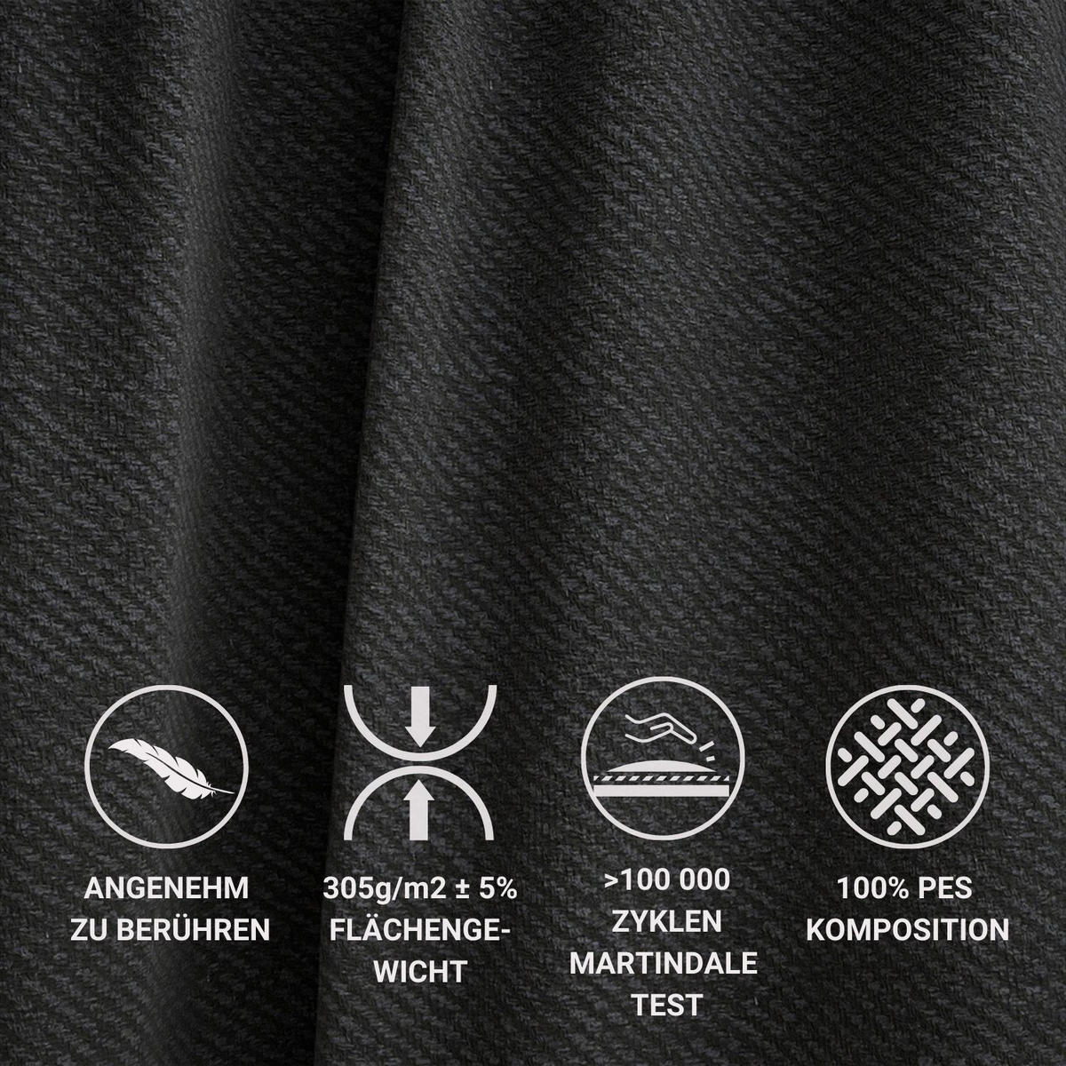 BOXSPRINGBETT Fresco 140/200 cm, in Schwarz, Bettkasten, Matratze, Topper - Schwarz, Holz/Holzwerkstoff (140/200cm) - Maison de Reve