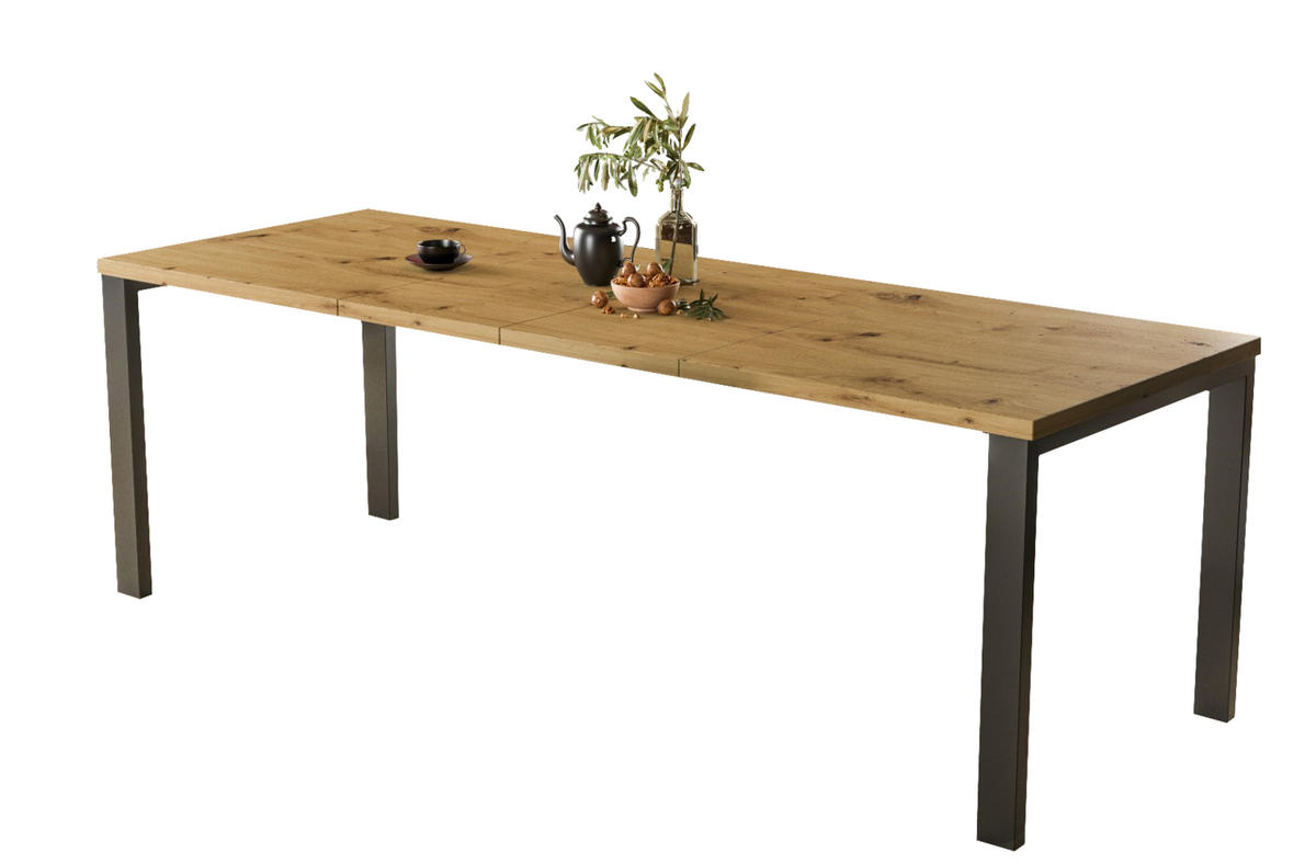 ESSTISCH Garant ausziehbar - Eiche Artisan, Holzwerkstoff (80/80/76cm) - Endo-Moebel