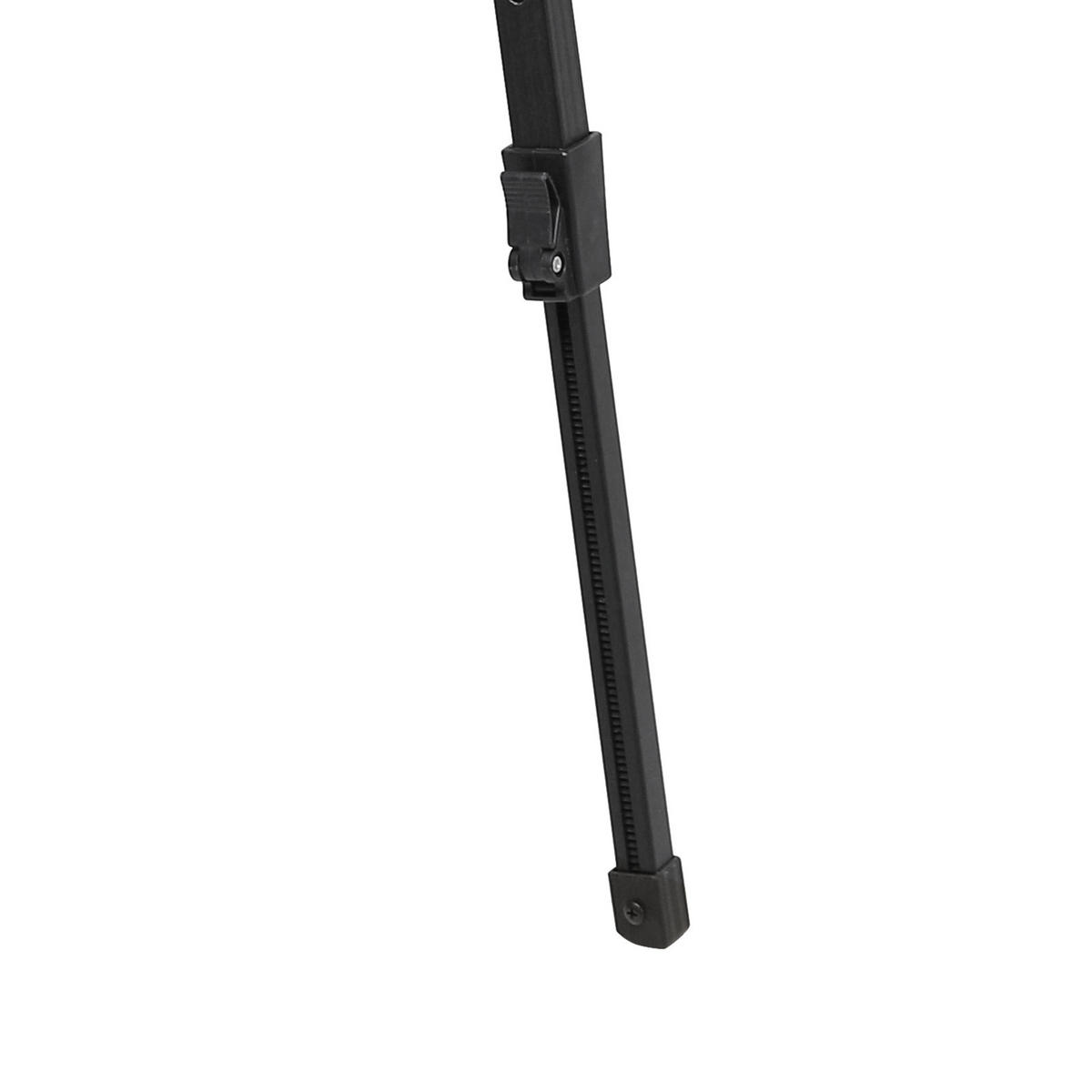 CAMPINGTISCH Höhenverstellbar Schwarz - Schwarz, Metall (51.5/90/68cm) - JAWINIO