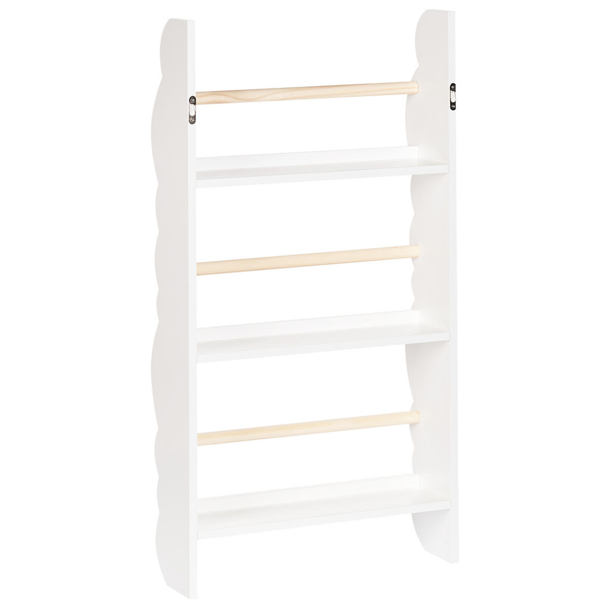 RAFT DE PERETE 80 cm alb Rigolet - alb, compozit lemnos (43/80/14cm) - Beliani
