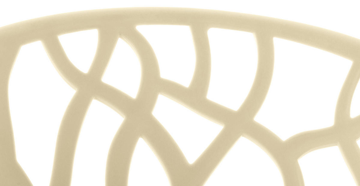 GARTENSTUHL 2er Set Kunststoff creme - Creme, Kunststoff (59/80/60cm) - CLP