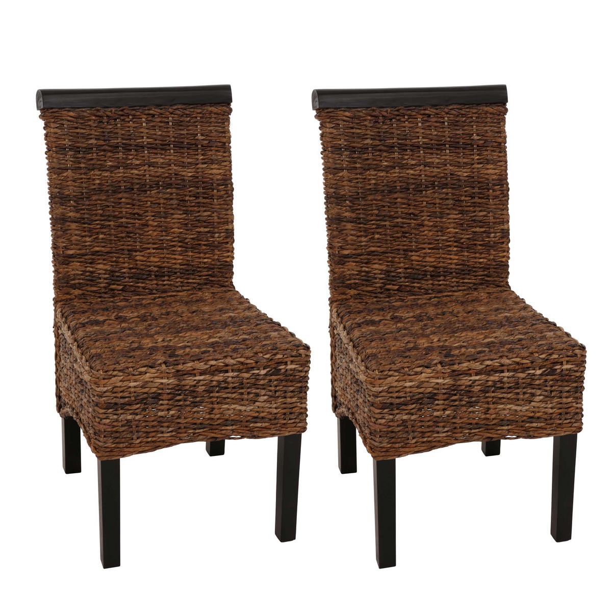 ESSZIMMERSTUHL Braun 2er-Set - Braun, Holz (47/93/43cm) - MCW