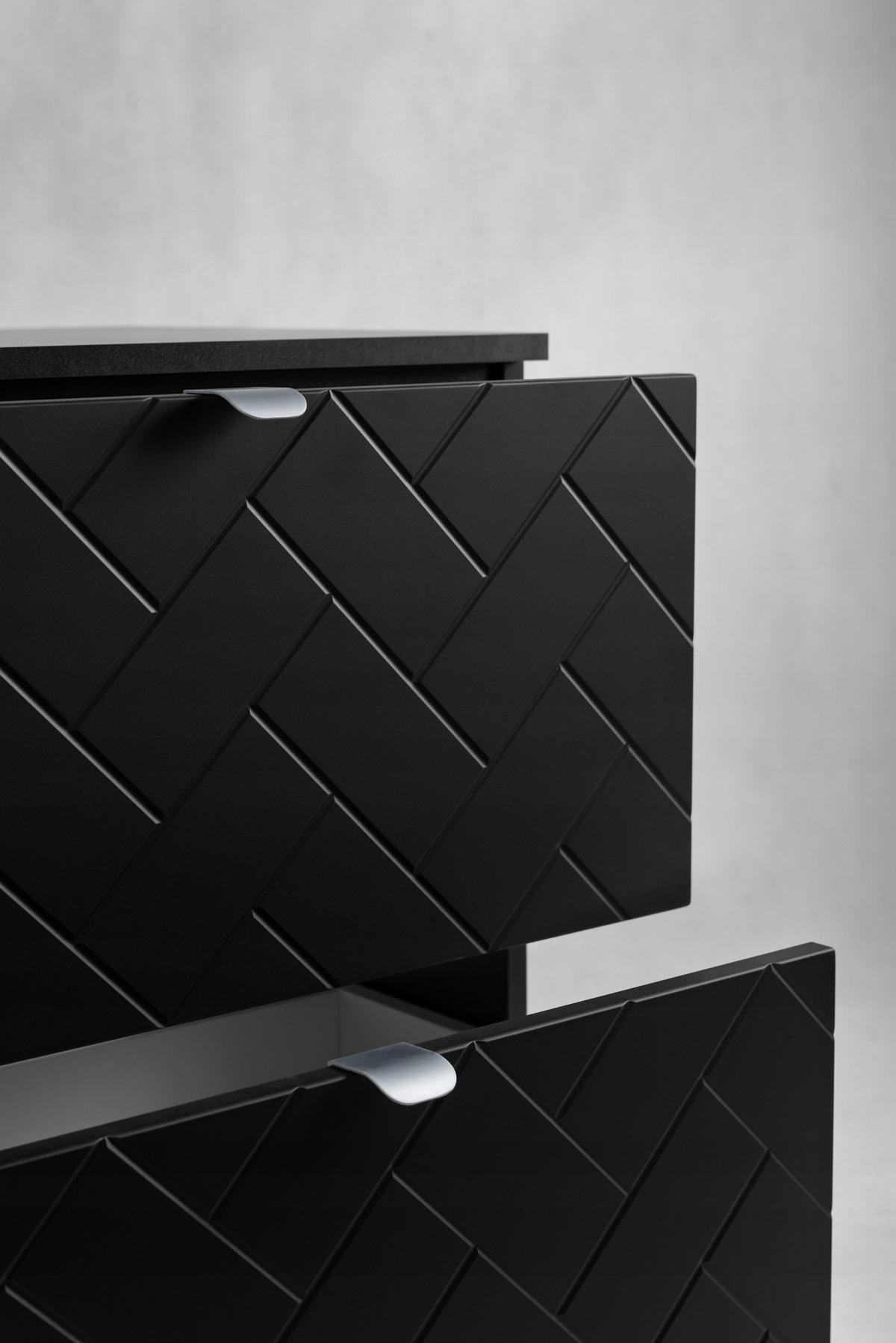 WASCHBECKUNTERSCHRANK Schwarz Matt 60/46/60 cm - Schwarz, Holzwerkstoff (60/60.7/46cm) - Rodan