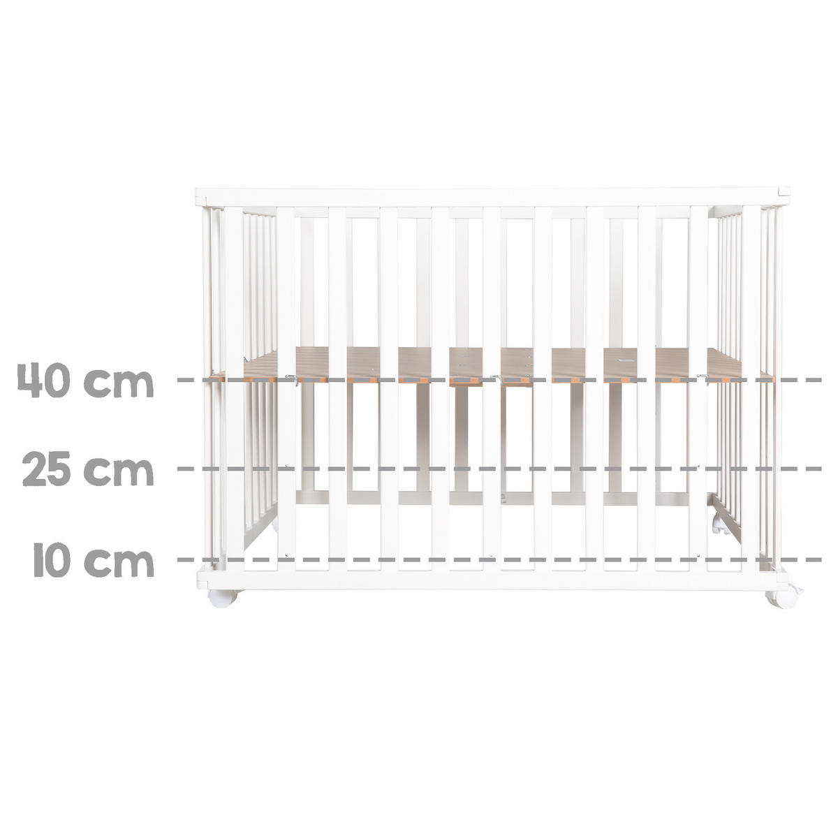 LAUFGITTER 100x100, Little Stars - Weiß, Holzwerkstoff (94.5/72/94.5cm) - Roba
