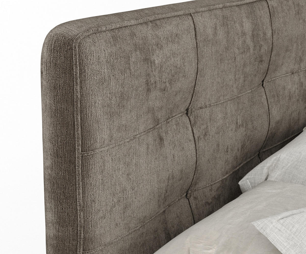 BOXSPRINGBETT Semplice Braun 140/200 cm - Schwarz/Braun, Holz/Holzwerkstoff (140/200cm) - Maison de Reve