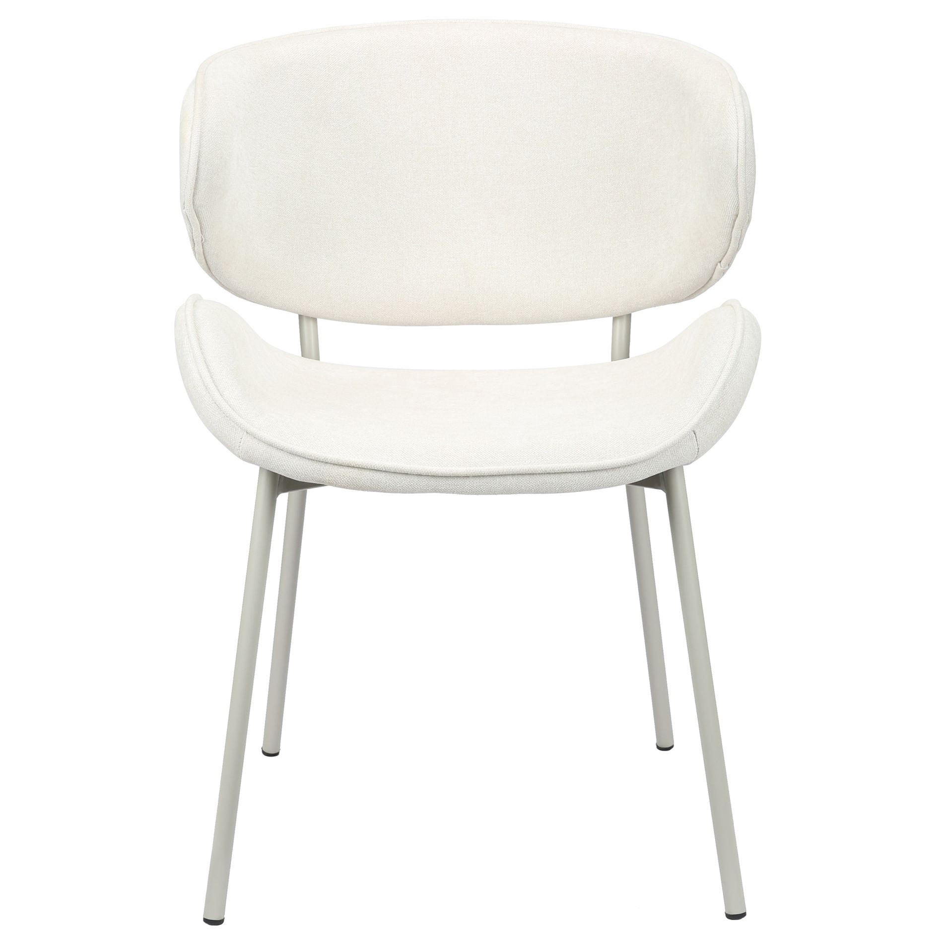 POLSTERSTUHL Pretically Creme - Beige/Creme, Textil/Metall (53/80/59cm) - Selsey