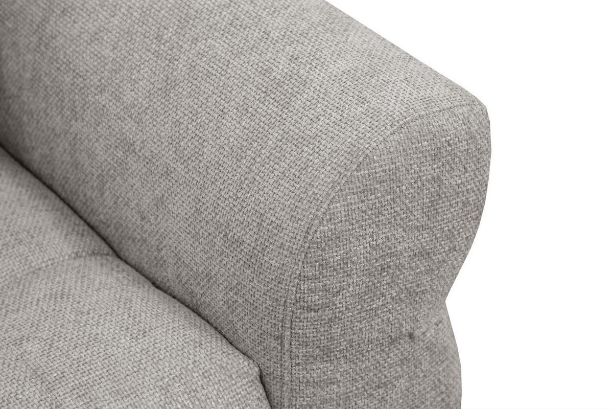 SOFA SALVINI 2-Sitzer, ecru - Ecru/Schwarz, Holzwerkstoff/Textil (176/88/99cm) - Courtois Laville