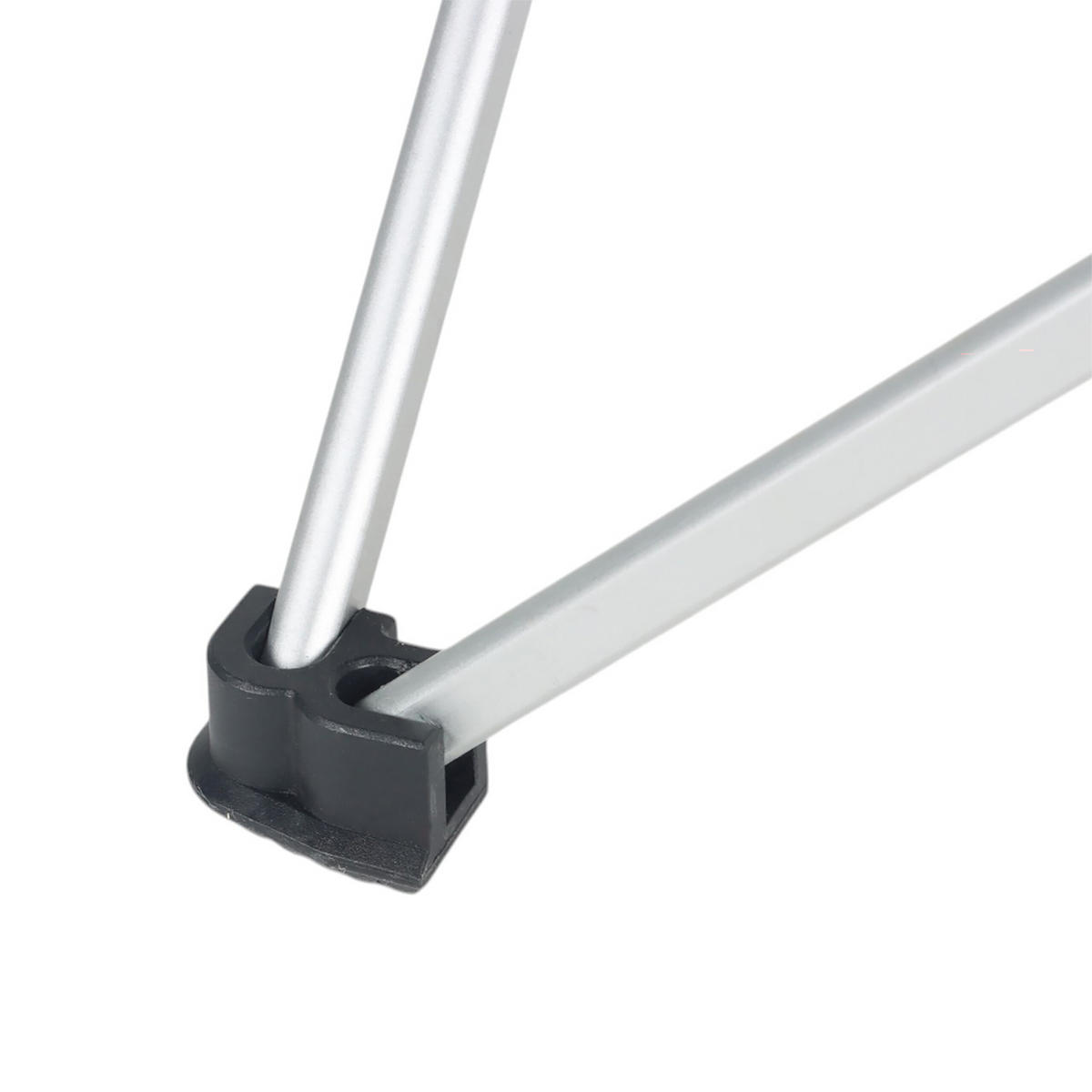 CAMPINGTISCH - Schwarz, Metall (34/39/32cm) - Relaxdays