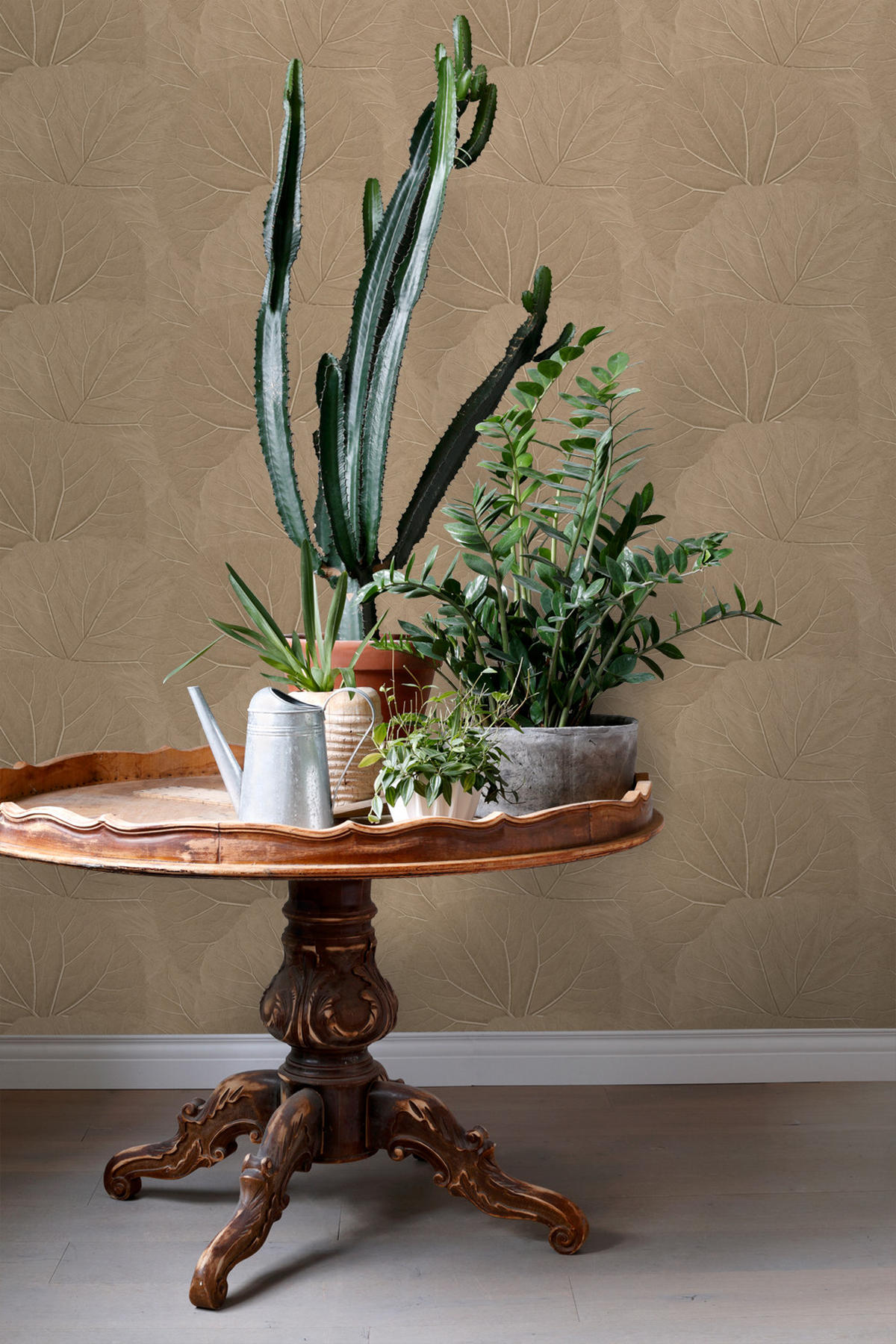 TAPETE Blätter 53 cm x 10.05 m - Beige, Papier (53/1000cm) - ESTAhome