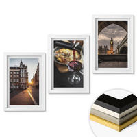 WANDBILDER 3er-Set - 20x30 cm Weißer Rahmen - Bilder von Essen in der Stadt London - Weiß, Kunststoff (20/30cm) - ArtPrintCave