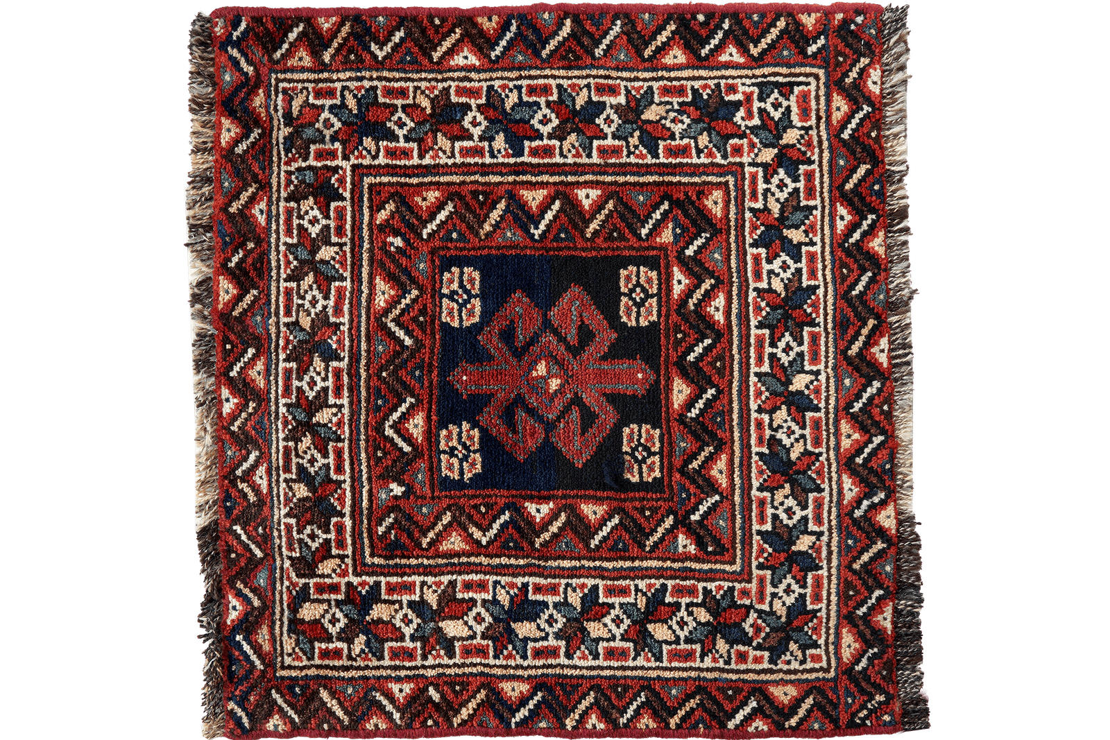 ORIENTTEPPICH handgeknüpft Gashgai Blau 63/60 cm Schurwolle - Blau, Textil (60/63cm) - Looma