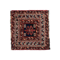 ORIENTTEPPICH handgeknüpft Gashgai Blau 63/60 cm Schurwolle - Blau, Textil (60/63cm) - Looma