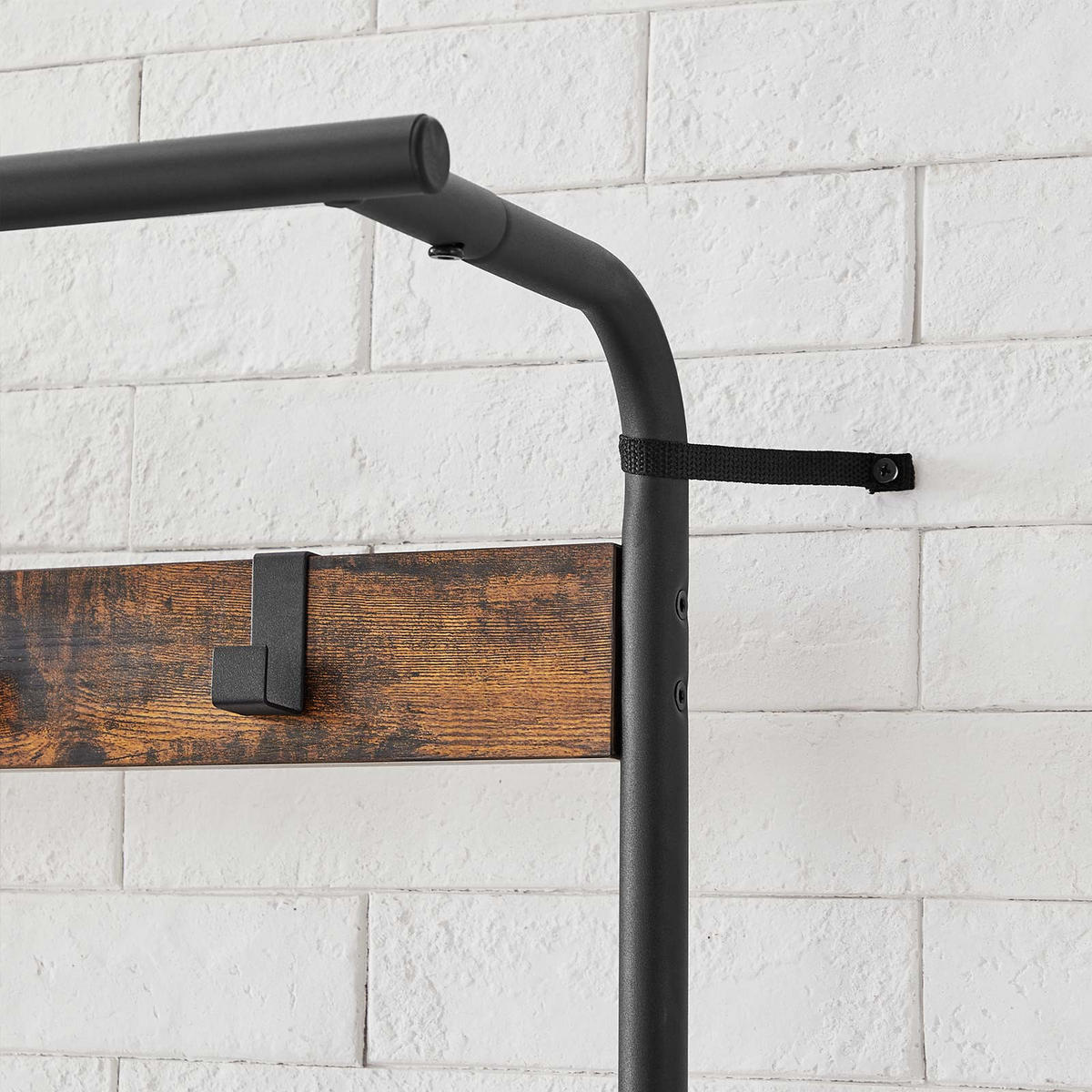 GARDEROBENSTÄNDER KLEIDERSTÄNDER - Braun, Holzwerkstoff (33.7/183/84cm) - Hansiro