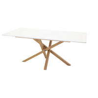 ESSTISCH, Piazza, Weiß, MDF, 90 x 180 x 75 cm - Weiß, Holzwerkstoff/Metall (180/90/75cm) - ebuy24
