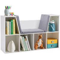 KINDERREGAL - Weiß, Holzwerkstoff (30/62/103cm) - HOMCOM