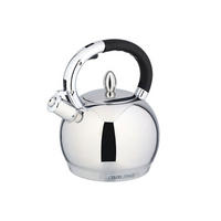 WASSERKESSEL Silber 22/18/24 cm KH3777 - Silberfarben, Metall (22cm) - Kinghoff 