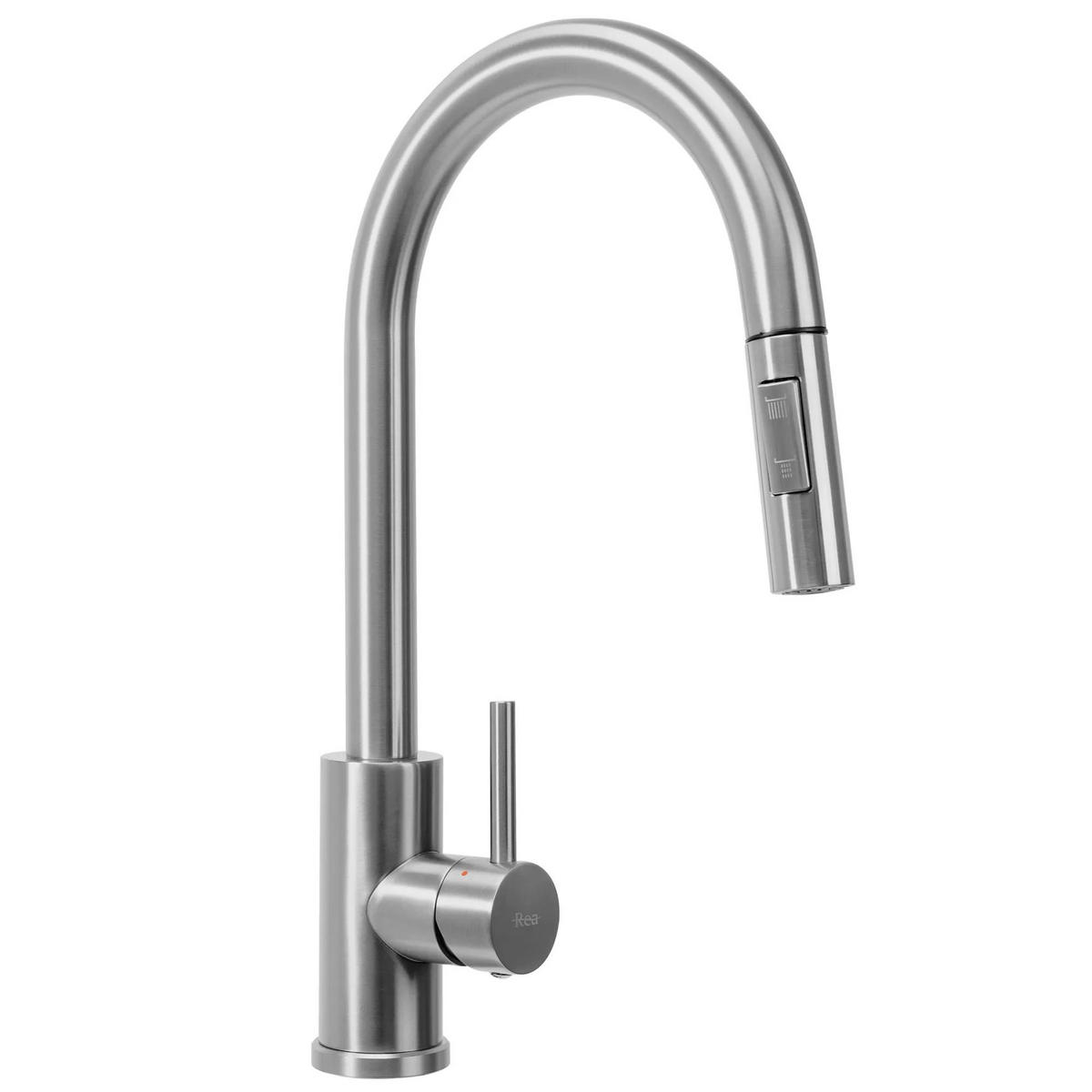EDELSTAHLSPÜLE Rea Leo 40 Brush Nickel ohne Küchenarmatur - Nickelfarben, Metall (35/19/45cm) - REA
