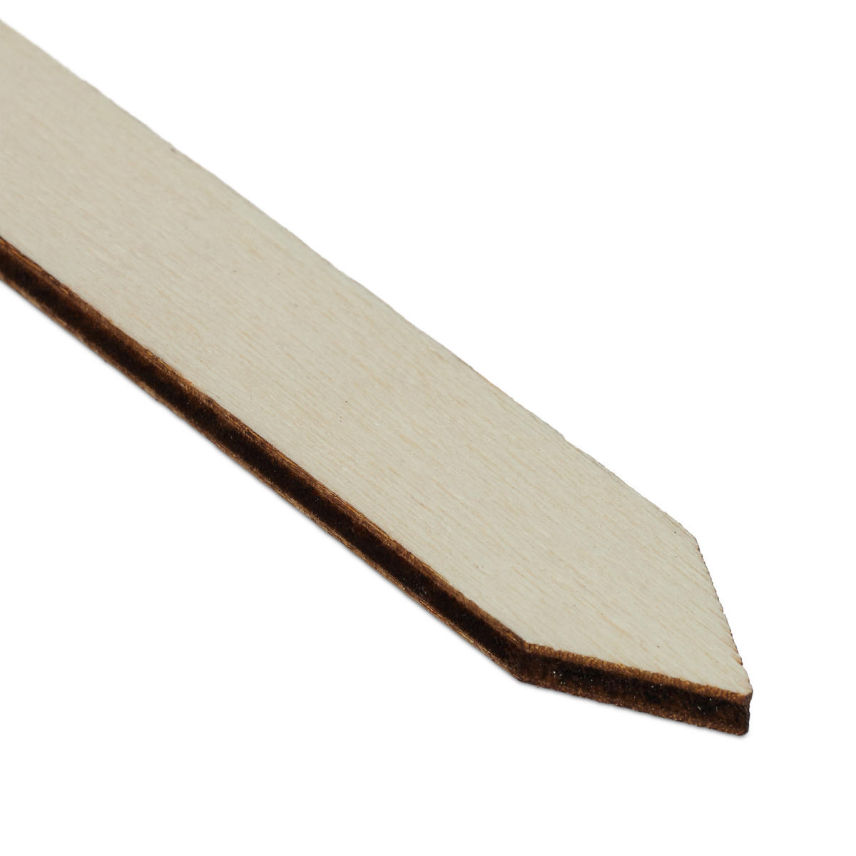 PFLANZENSTECKER Natur 24er-Set Tafelschilder - Hellbraun, Holz (9/14/0.5cm) - Relaxdays