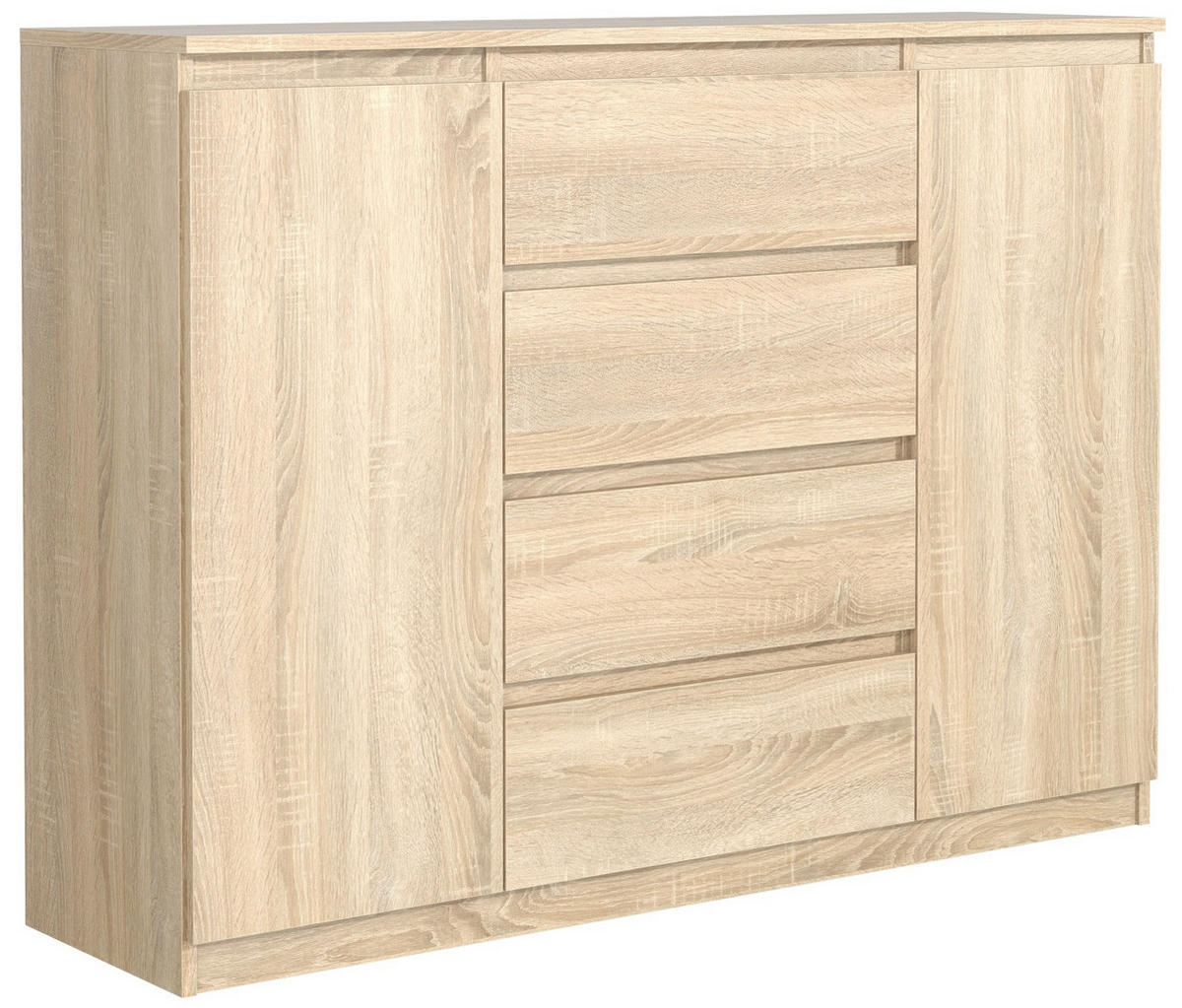 KOMMODE Sonoma 120/102/39 - Sonoma Eiche, Holzwerkstoff (120/102/39cm) - RAUMHIRSCH FURNITURE