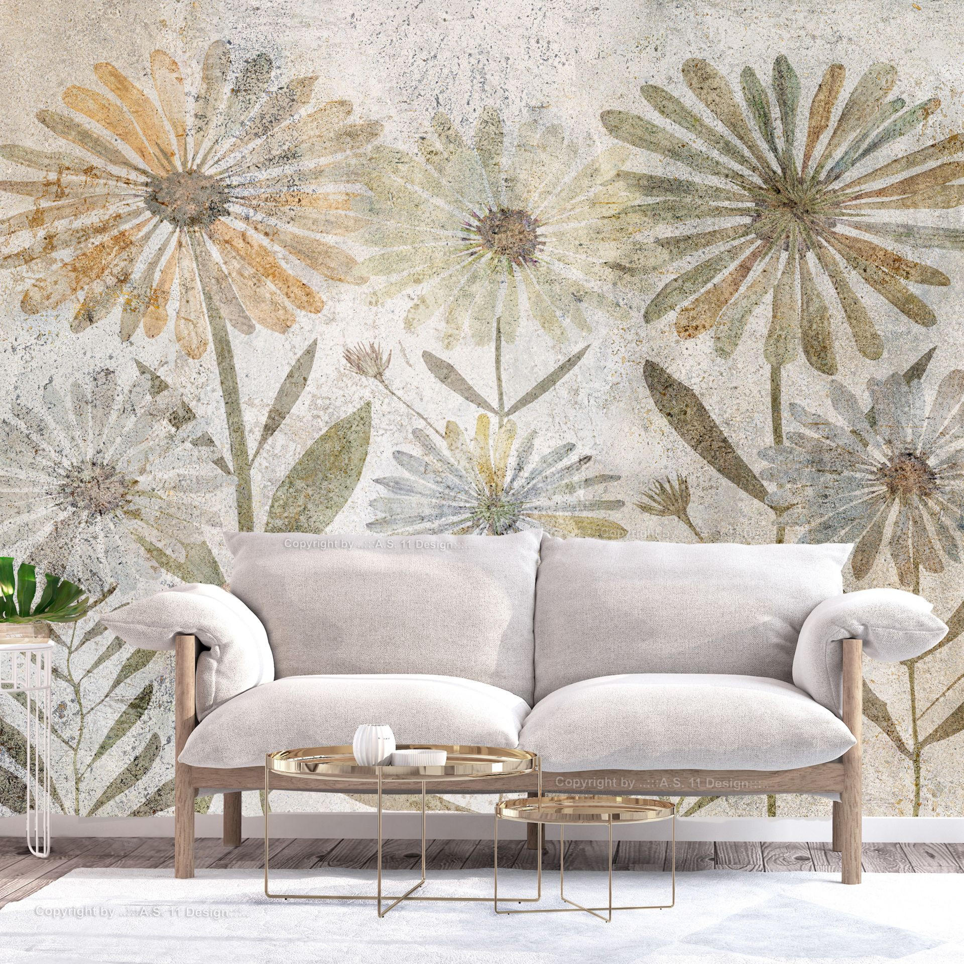 SELBSTKLEBENDE FOTOTAPETE 196/140 cm - Braun/Grau, Kunststoff/Textil (196/1cm) - KUNSTLOFT