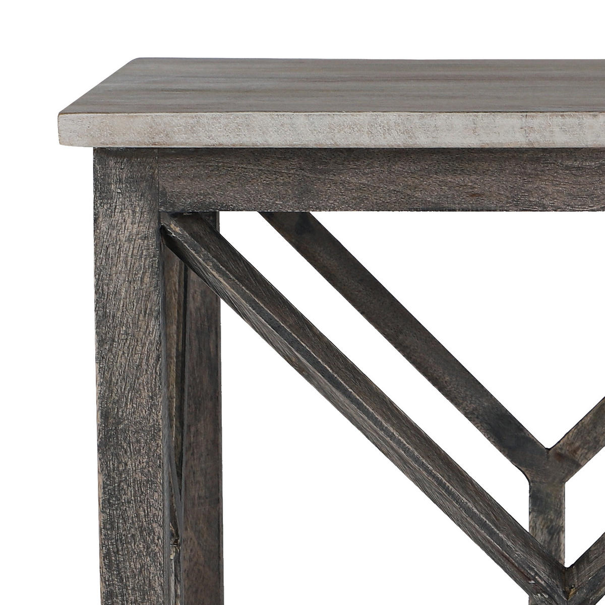 BEISTELLTISCH rechteckig Grau Ø 45/55 cm - Grau, Holz (55/45/55cm) - WOMO-DESIGN