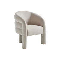 SESSEL - Stoff - Beige strukturiert - ZELUVA - Beige, Textil (63/81/70cm) - Vente-Unique