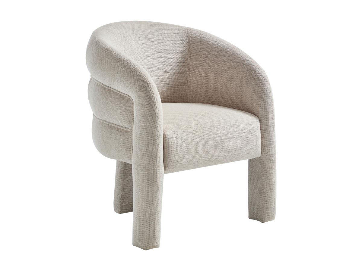 SESSEL - Stoff - Beige strukturiert - ZELUVA - Beige, Textil (63/81/70cm) - Vente-Unique