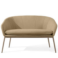 GARTENSOFA SOLIS Loungesofa, - Beige, Textil/Metall (118/76/66cm) - KONSIMO®