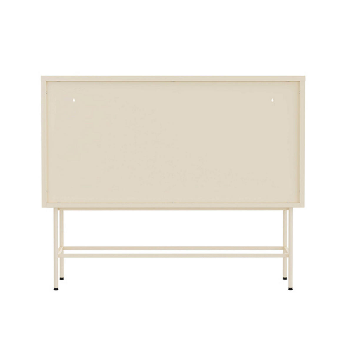 SIDEBOARD, Ekru - Weiß, Metall (43/90/110cm) - Oviala