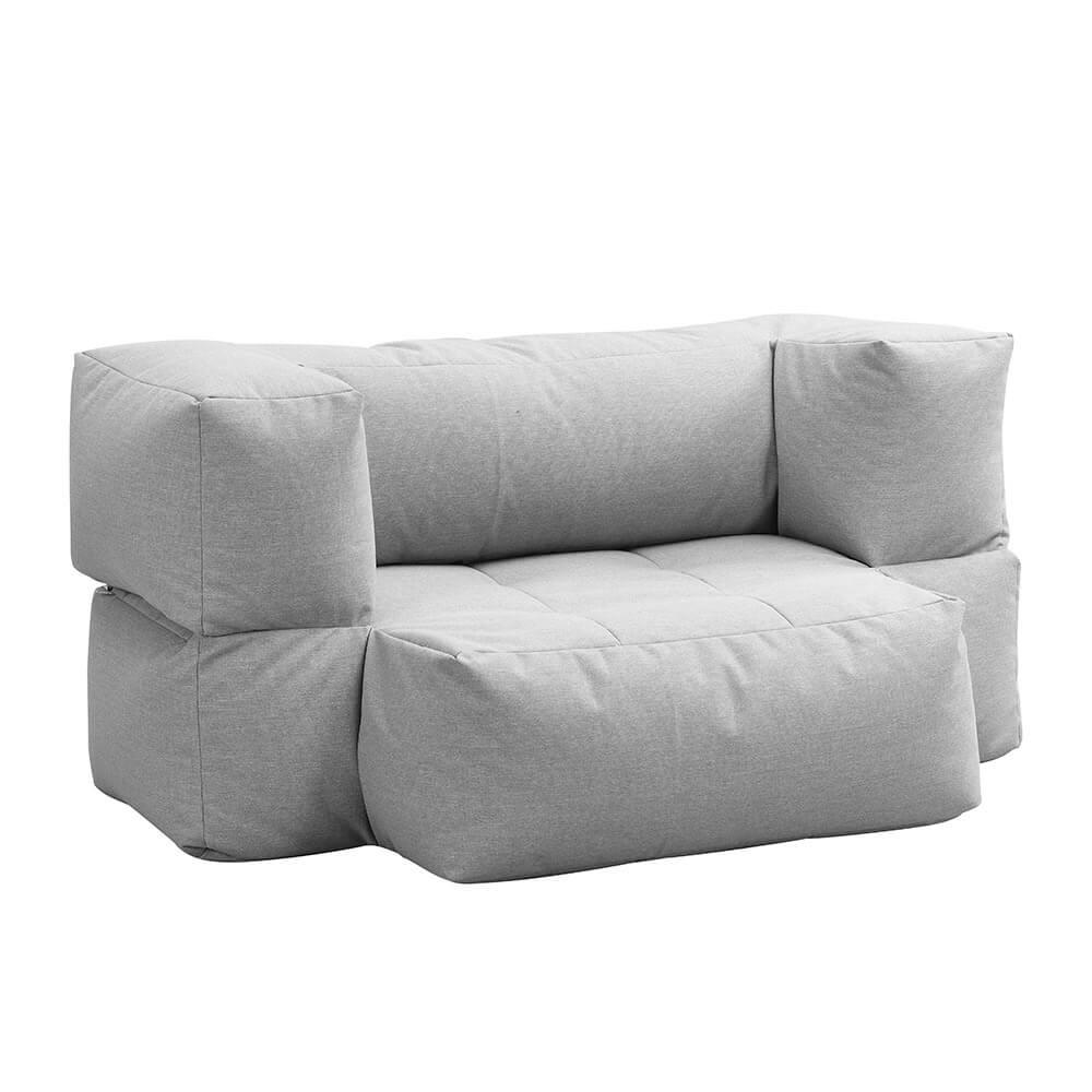 OUTDOOR Sitzsack HEAVEN - Hellgrau - Beige, Textil (152/100/76cm) - Home Deluxe