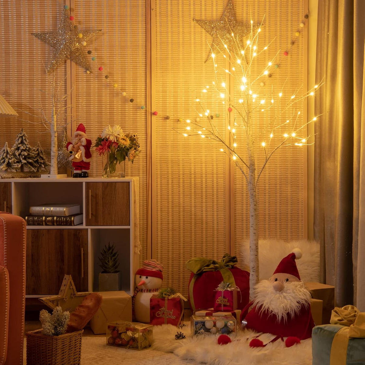 WEIHNACHTSBAUM Künstlicher Weiß - Weiß, Kunststoff (150cm) - COSTWAY