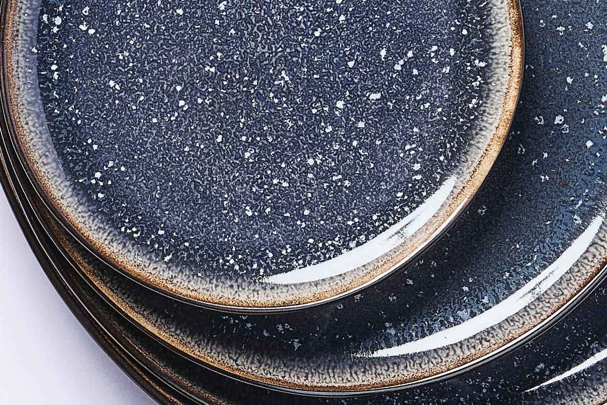 TELLER Iris Ø16cm - 6er-Set - Nachtblau - Blau, Keramik (16cm) - Björn