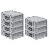 EUROBOX 7x Nextgen Portable 135x30x40cm 11 Liter - Grau, Kunststoff (31/13.5/40cm) - PROREGAL