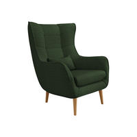 SESSEL Estjano Cord - Dunkelgrün/Beige, Holz/Textil (80/106/95cm) - MIRJAN24