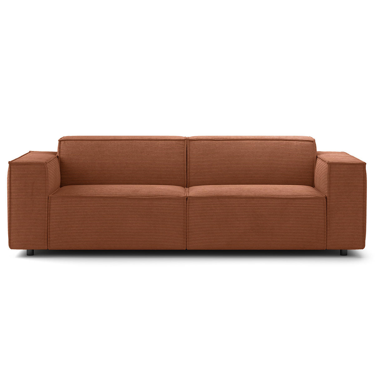 2,5-SITZER SOFA - Braun, Textil (223/70/96cm) - home24