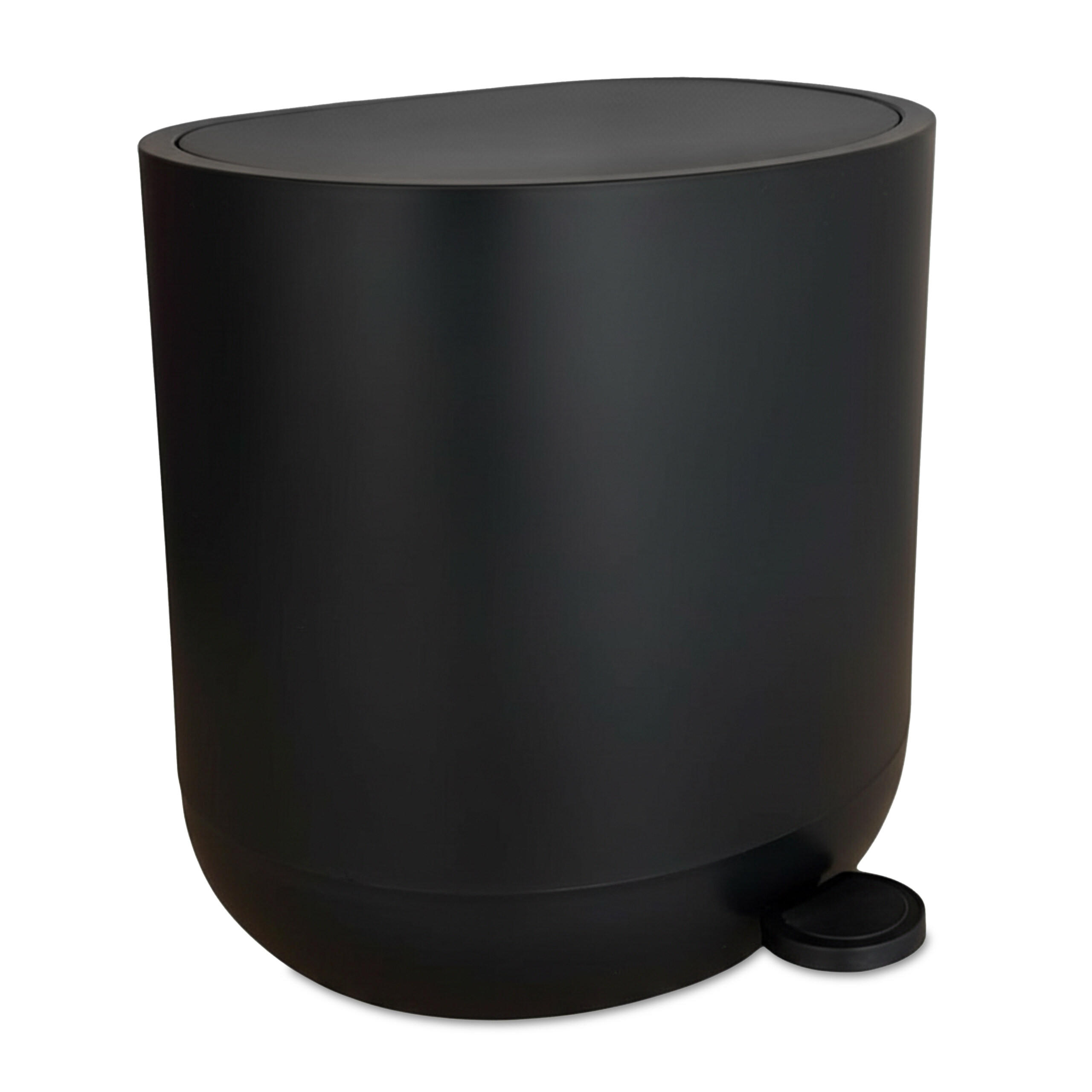 MÜLLEIMER - Schwarz, Kunststoff (26/26/23cm) - Relaxdays