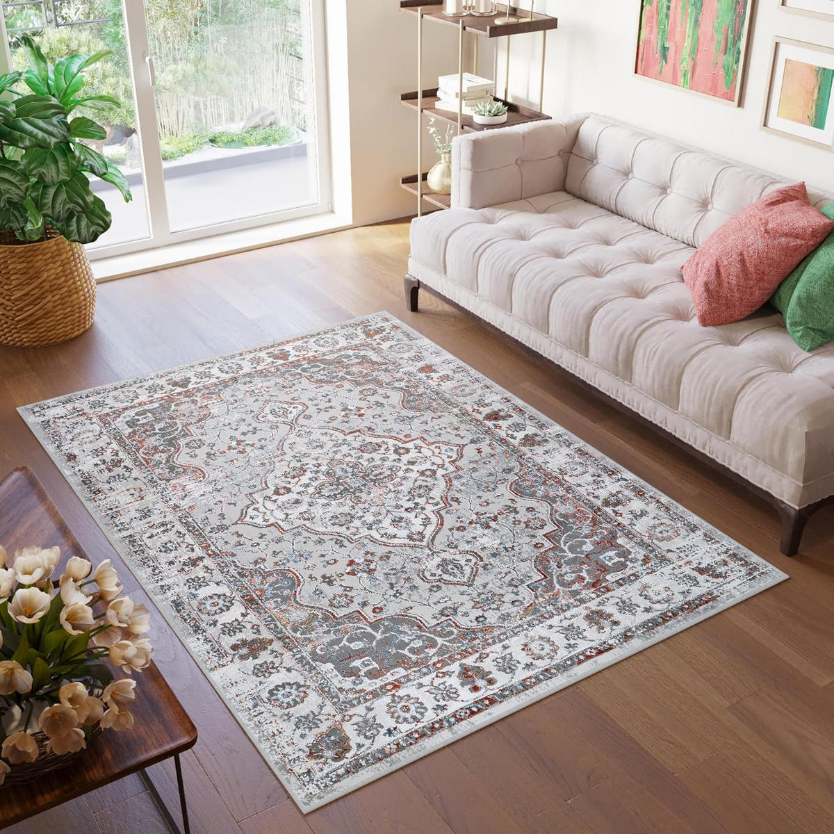 TEPPICH VALLEY Hellgrau Blau 300/400 cm - Blau, Textil (300/400cm) - Tapiso