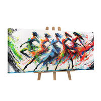 GEMÄLDE Farbenfrohe Anmut auf Keilrahmen 115x50 cm - Multicolor, Holz (115/50cm) - YS-art gallery