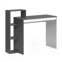 SCHREIBTISCH Leo Anthrazit/Weiß 110 x 40 cm - Anthrazit/Weiß, Holzwerkstoff (40/110/91cm) - Vicco