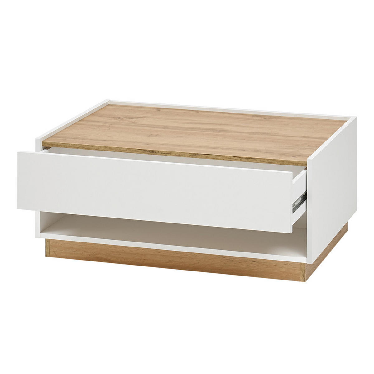 COUCHTISCH Crisp-61 - Weiß, Holzwerkstoff (60/90/38cm) - Lomado